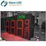 110 230VAC 60inch Red Amber Green Blue White Oil Led Gas Display For Petrol
