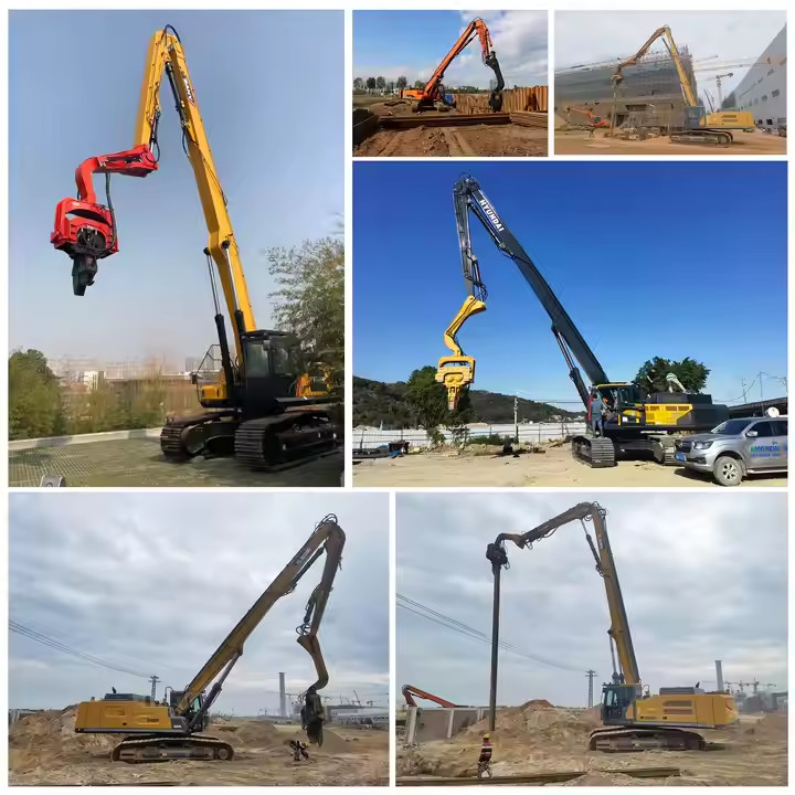 Hitachi Excavator Vibratory Pile Driver Powered By Parker Motor And SKF VA405 Bearings