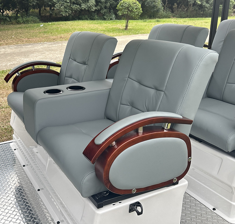 EcoGolf Shuttle Bus 8 Passenger With 72V Lithium Ion Battery For Leisure Tours