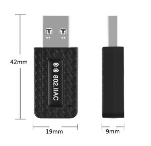 China 400Mbps 2.4 GHz USB Wifi Dongle XHT6B14 Realtek 8812BU factory