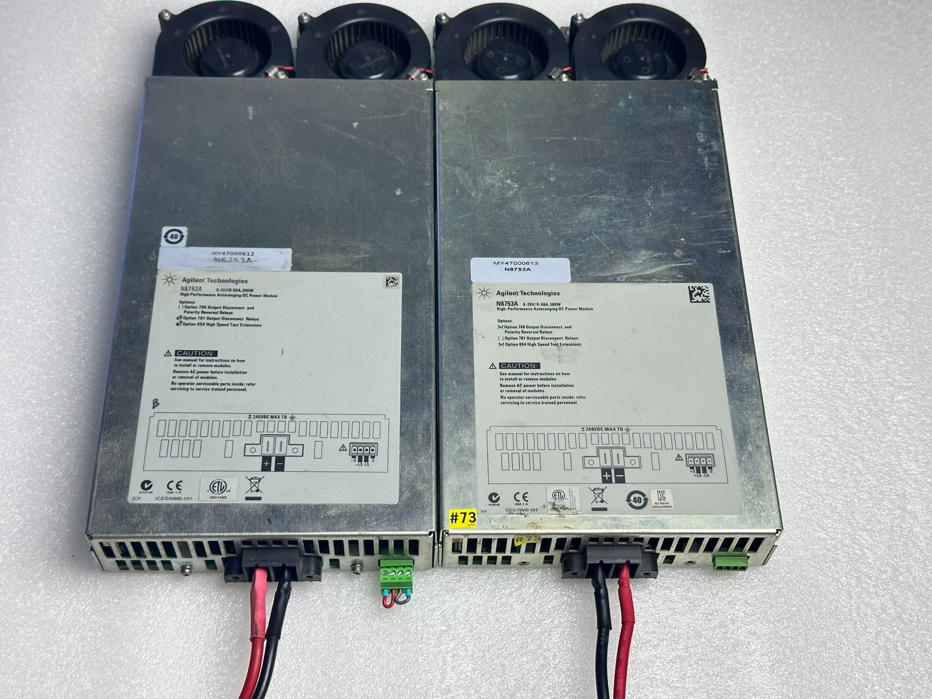 Keysight Agilent N6753A High Performance DC Power Module 300 W 20V/50A