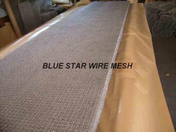 Square Wire Mesh Mist Eliminator Stainless Steel / MONEL Demister Pad In Air