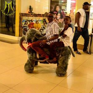 China Hansel amusement park games kiddie electric ride on walking animal rides factory