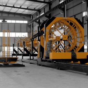 China GUTE Rolling Pile Cage Making Machine PLC Control Robot Welder factory