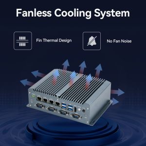 Intel Core Processors Industrial Fanless PC With DDR4 32GB RAM Windows 11 Linux
