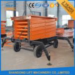 500kgs 10m mobile scissor lift 4 wheels mobile aerial work lift platform with CE