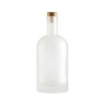 Custom 500ml 700ml 750ml Empty Frosted Vodka Glass Bottle with Super Flint Glass