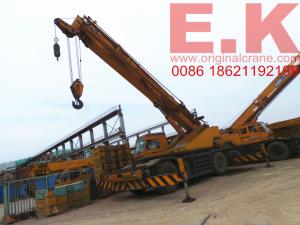 China Right Hand Drive Japanese kato 45ton rough terrainc crane truck crane (KR45H-IIIL) factory