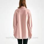 Luxury Long Ladies Wool Overcoat With Button Fashion Style OEM / ODM Service
