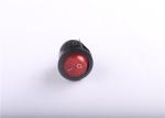 Red Green Blue Illuminated Round Rocker Switch , Round On Off Switch 16A250V