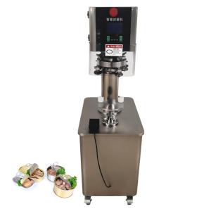 China Canned Sardine And Tuna Sealer Fish Cans Sealing Machine Seaming Canned Machine factory