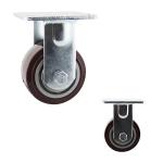PU 4 Inch Replacement 440LBS PP Core Heavy Duty Rigid Casters