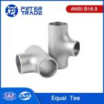 ASME B16.9 Stainless Steel Equal Tee / Straight Tee Pipe Fitting NPS 1/2 To NPS