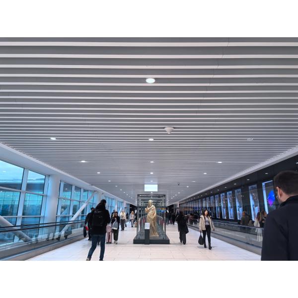 Linear Aluminum Composite Ceiling Sound Baffles Sound Proofing Panels Building