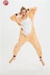 Wholesale Flannel Reindeer Christmas Onesie Adult Reindeer Christmas Onesie