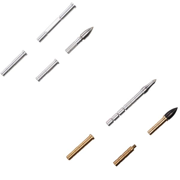 .245"(6.2mm) ID Arrow 13/20/30/40/50/100 grains Aluminum and Brass Arrow Inserts