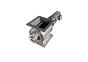 China Customized Structure Stainless Steel Electric Rotary Valve For Controlling Flow of Powder factory