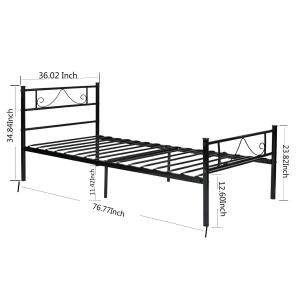 China Customizable Unique Steel Furniture Bed Electrostatic Powder Coating factory