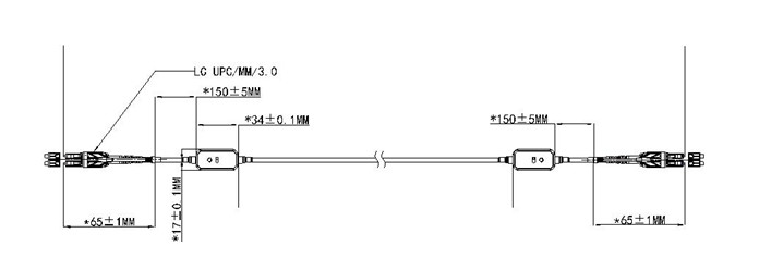 Fiber Optic Patch Cord/LC Tracer Light Patch Cord/ LSZH/PVC/ Aqua