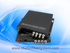 China 4CH analog video media fiber converter for coaxial and ip camera hybrid application factory