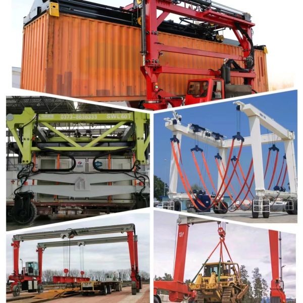 Electric Straddle Carrier For Emission Free Material Transfer In Workshop Dock Environments