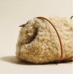 Lambswool Ladies Clutch Bags 21cm 13cm Mini Cloud Bag