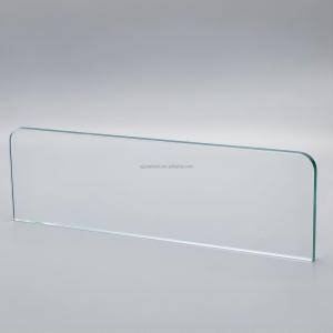 China Hotel Bathroom Decoration Tempered Glass Shelf with Rectangle Shape and Silk Printing factory
