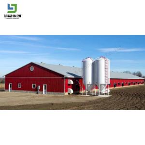 China Prefabricated Low Cost Portal Frame Steel Structure Poultry Shed Chicken Farm House Layer Broiler Hens Shed Barn factory