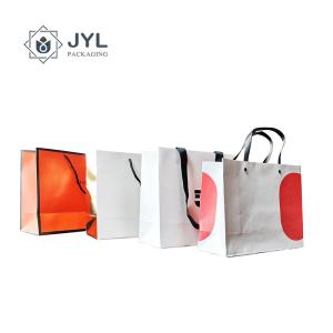 China Cardboard Shopping Cosmetic Paper Bag Ultralight ISO9001 Recycled Lightweight factory