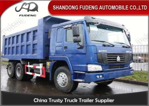 China 371HP Howo Dump Trailer Truck , LHD/RHD Drive Type 20cbm 40 Ton End Dump Truck factory