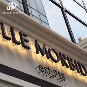 China Brand new 3d letters signboard high screw stainless channel backlit letter factory