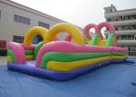 Colourful Big Bounce House 16 X 7 X 5.6m , Outdoor Games Bounce House For Fun
