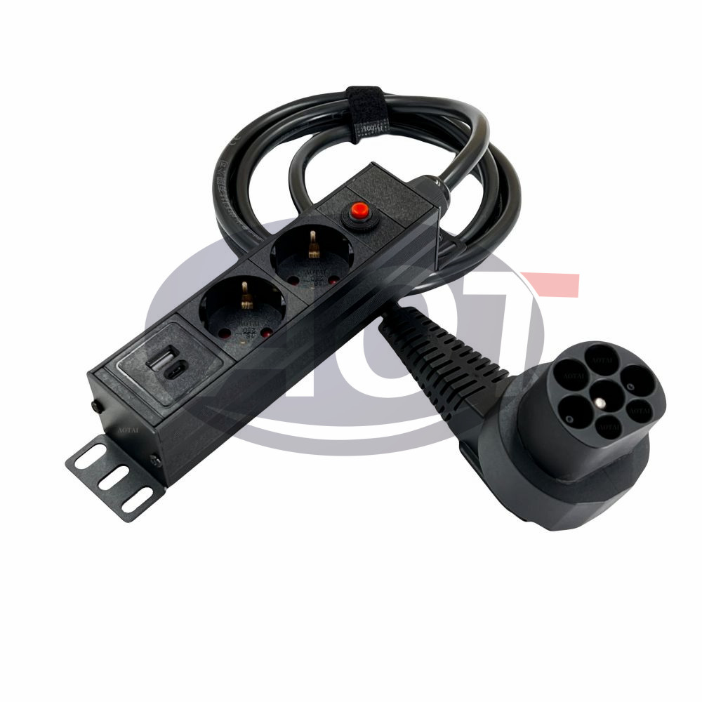 16 Amps AOTAI Type2 to Schuko Electrical Car Type 2 Charging Cable and Performance for Euro Socket 220V Outlet