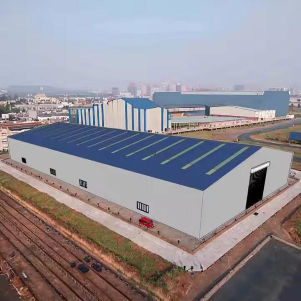 Customized Prefabricated Steel Structure Metal Building Workshops Plants Pole