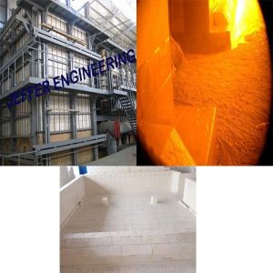 60TPD Industrial Glass Furnace Automatic control Melting Furnace Construction