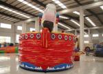 Double Stitching Pirate Bounce House , Pirate Ship Inflatable Bouncer
