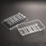 Plastic Food Tray PET Rectangular Food Storage Tray Plate BPA Free For Vegetable