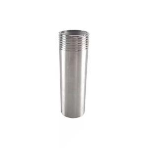 China 50mm Long SS304 NPT Single Nipple for 201 304 316 Silver Casting Stainless Steel factory