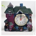 New creative gift product villa resin alarm clock toy