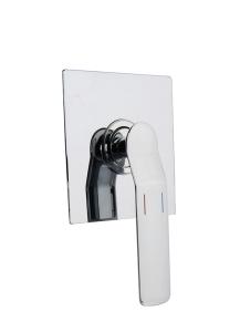 China Single lever concealed in-wall bath or shower mixer bathroom chrome brass tap faucet OEM factory