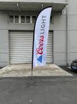 outdoor flying polyester double sided Advertising beach flag Marketing custom