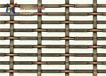Antique Brass Architectural Woven Wire Mesh 17.5mm SS304 Stainless Steel Screen
