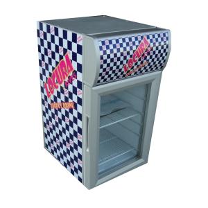 China 21L glass door display cooler factory