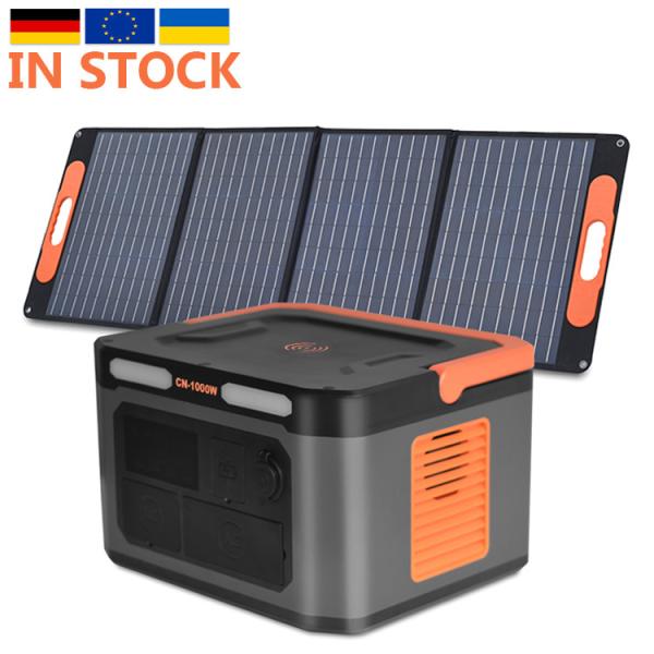 China Off Grid Solar Panel Powerstation Lifepo4 1000W Deep Cycle ODM factory