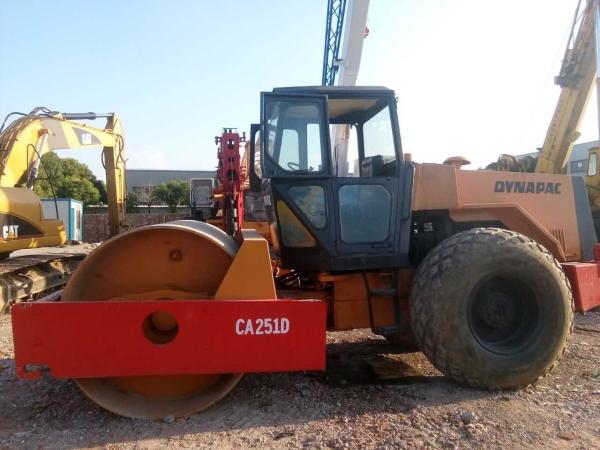 Used Origin Sweden 10 Ton Single Drum Road Roller Dynapac Ca251d on Sale, High