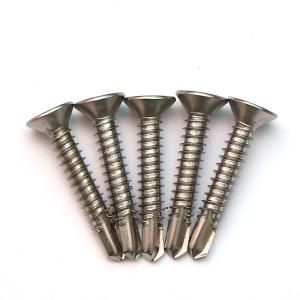 China DIN7504P Cross Recess Countersunk Self Drilling Screws Metal AISI 410 Stainless Steel factory