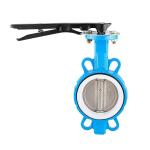 2 inch Ductile Iron Wafer Butterfly Valve ANSI 150 DIN JIS Silver for General