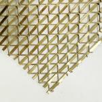 8.75kgs/m2 Decorative Wire Mesh Grilles With 49% Opening Area In Stainless Steel