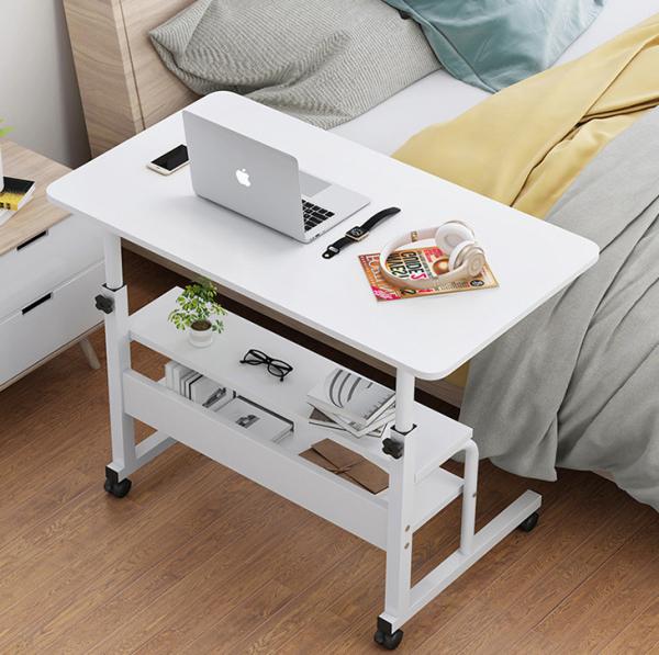 Modern Design Style Sit Stand Desk for Office or Bedside in Bamboo/Walnut/Black