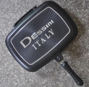 China Die Cast Aluminum Non-stick Dessini Double Grill Pan factory